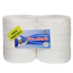 Papel Higiénico Dispensador Don Aurelio 6 Rollos 300 metros