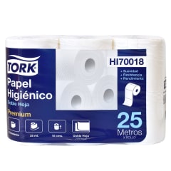 Papel Higiénico Tork Doble Hoja 6 rollos 25 metros