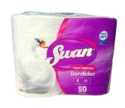 Papel higienico Swan nuevo doble hoja rendidor 4x50m1