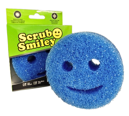 Esponja Scrub Smiley azul1