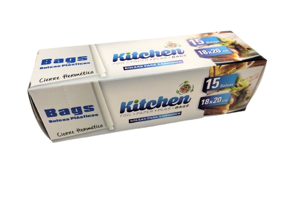 Bolsa Zipper hermética 18x20 cm 15 unid1
