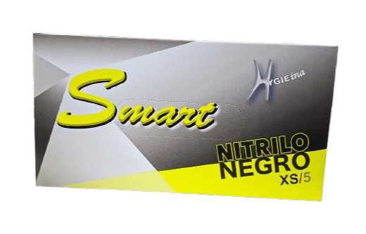 Guante examinación nitrilo negro talla XS 100 unid1