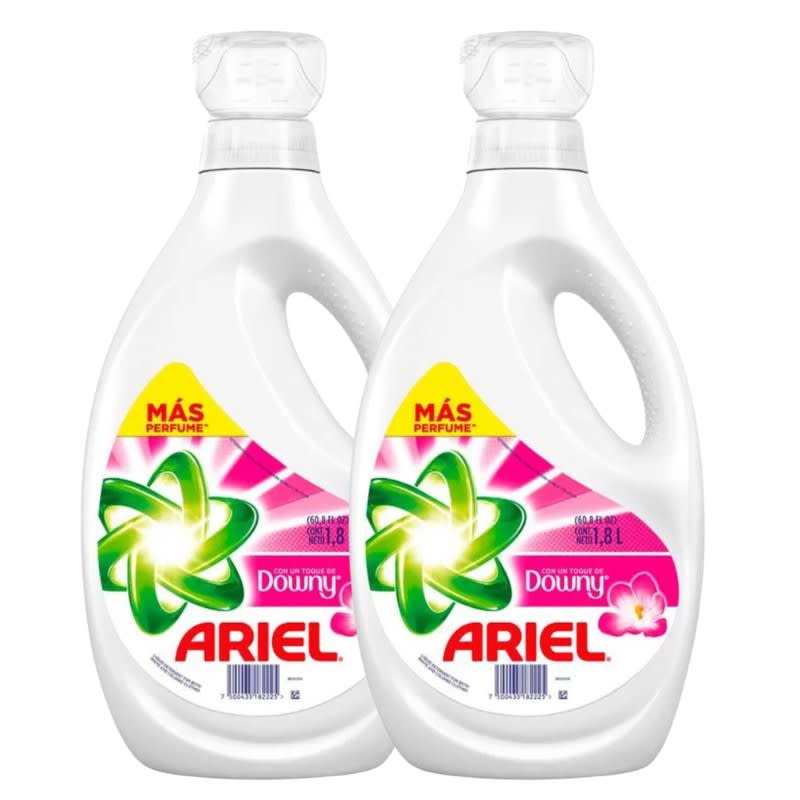 Detergente Líquido Ariel Downy 1.8lts Pack 2x1