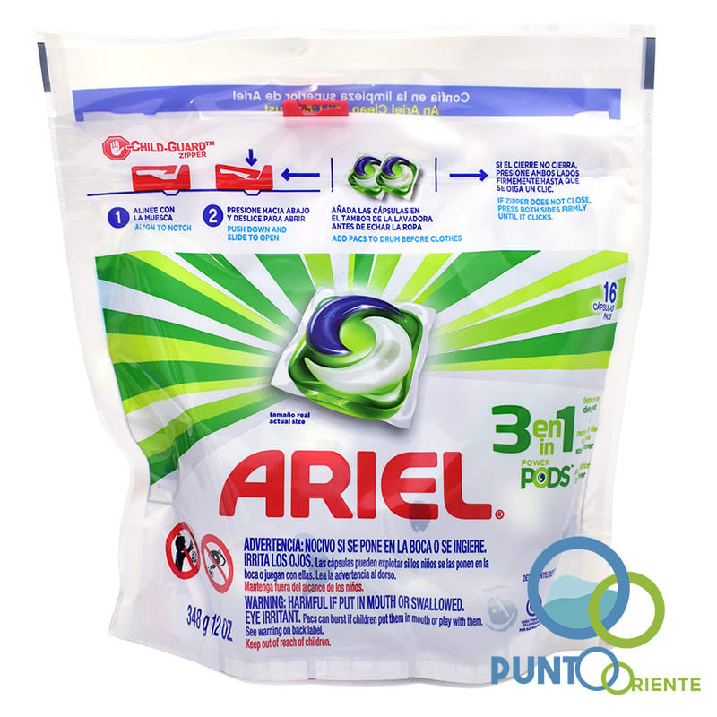 Detergente Capsulas Ariel Pods 16 unidades1