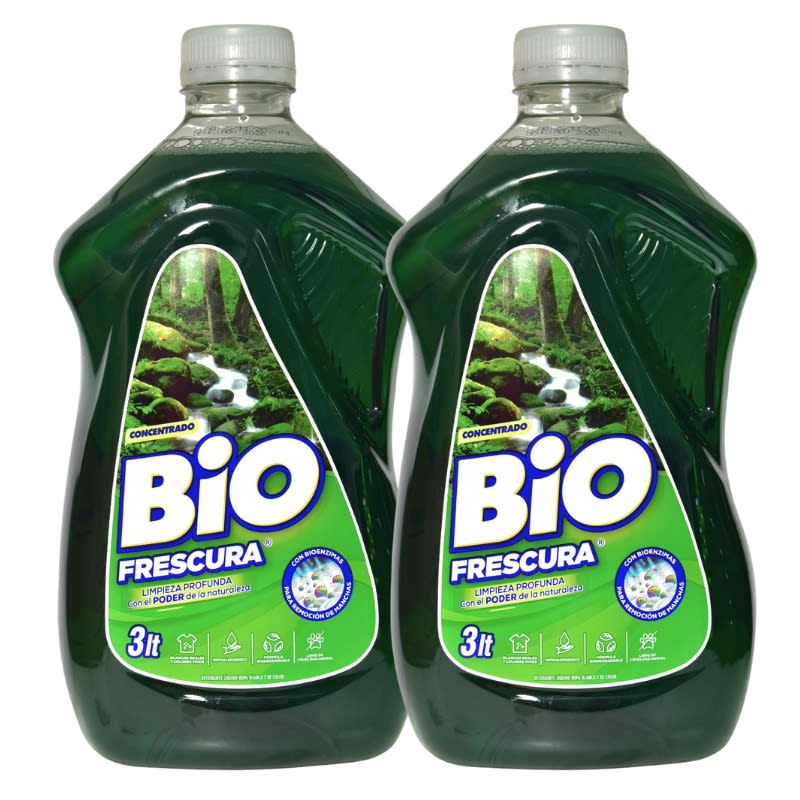 Detergente Biofrescura Líquido Bosque Nativo 3lts Pack 2x1