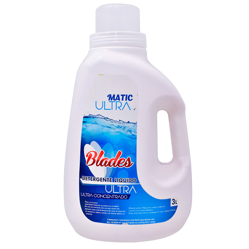 Detergente Líquido Blades Matic Ultra 3 litros1