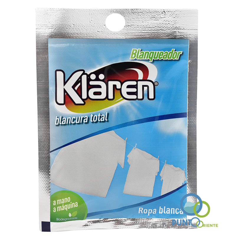 Blanqueador Ropa Klaren Sachet 20g1