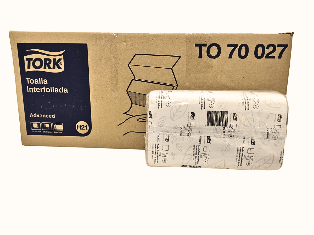 Caja toalla Tork interfoliada 200 hojas 16 unid1