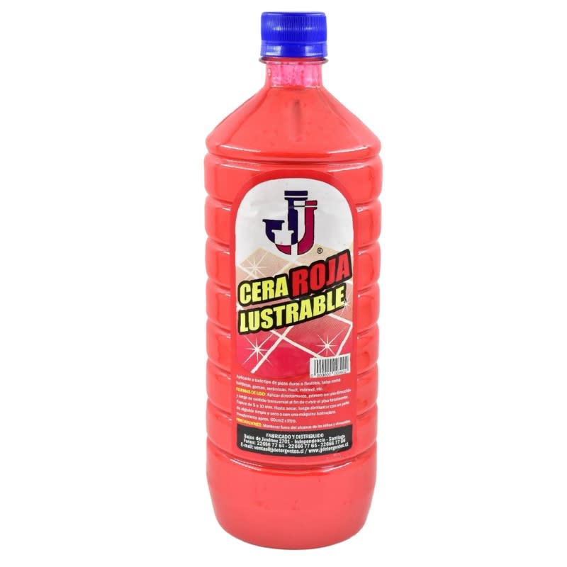 Cera Líquida Lustrable JJ Roja Botella 1 litro1
