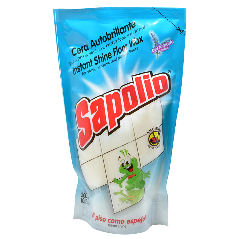 Cera líquida Sapolio autobrillante incolora 300 mL1