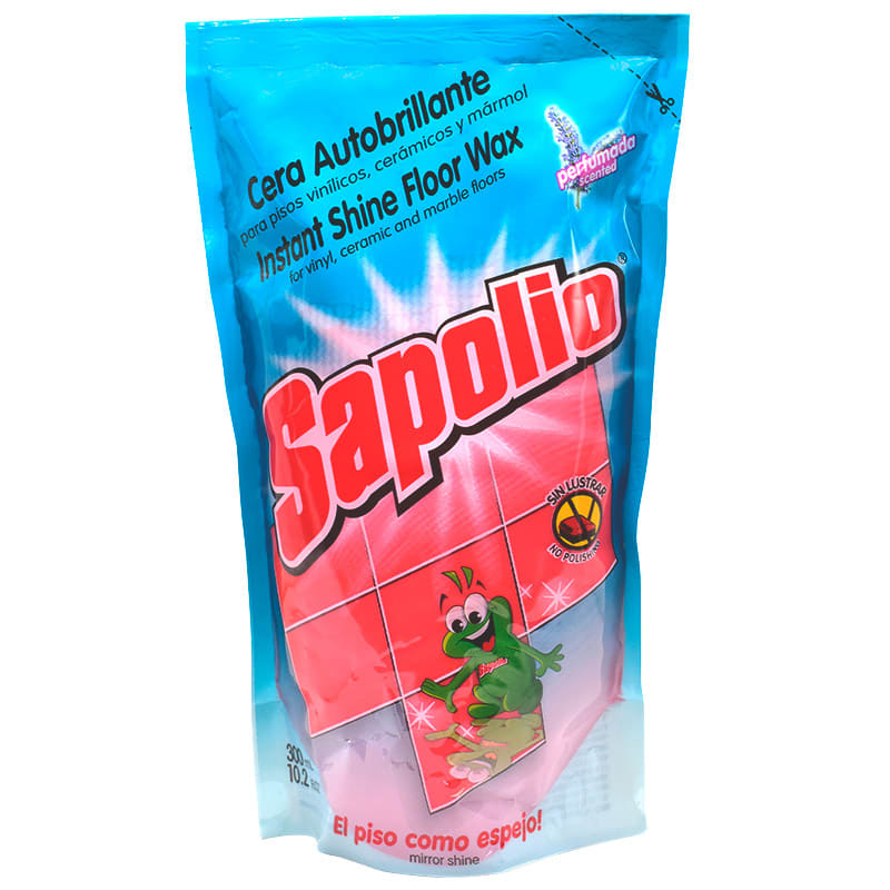 Cera líquida  Sapolio autobrillante roja 300 mL1