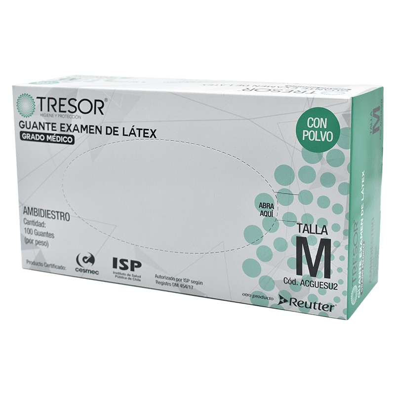 Guante Clínico Látex Tresor Talla M1