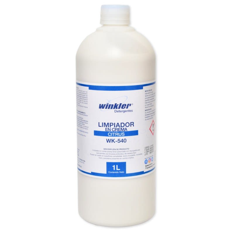 Limpiador Crema Winkler Limón Botella 1.5kg1