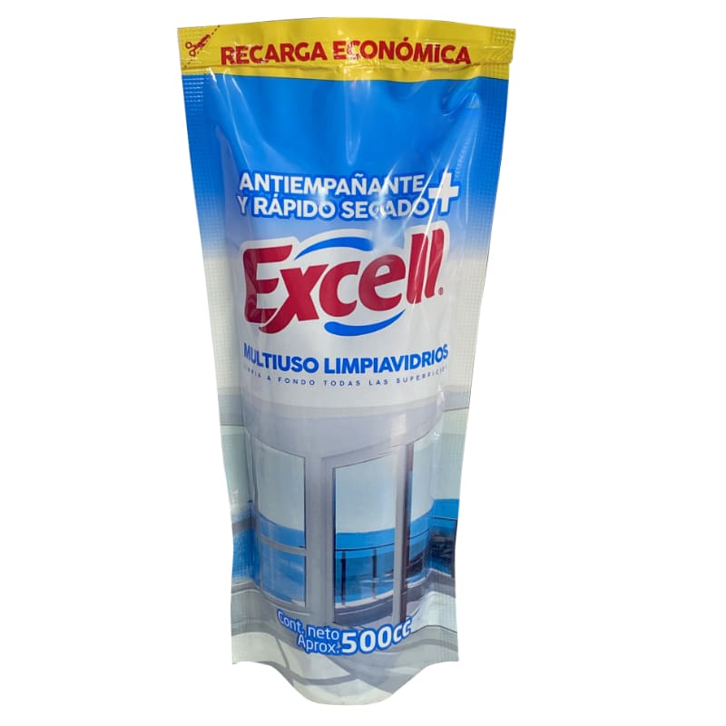 Limpia Vidrios Multiusos Excell Doypack 500ml1