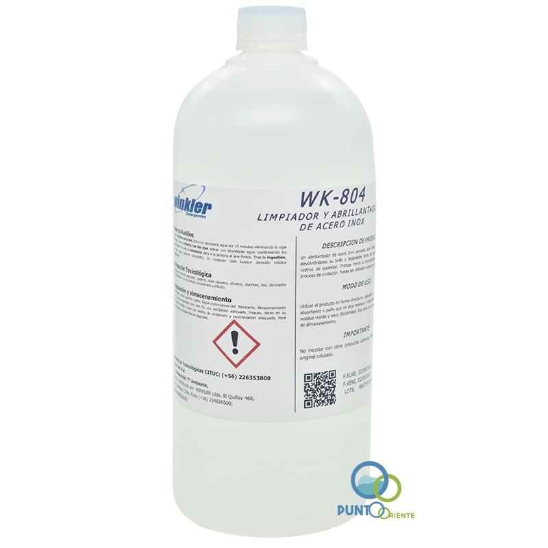 Limpiador y Abrillantador Acero Inoxidable Winkler Botella 1 litro1