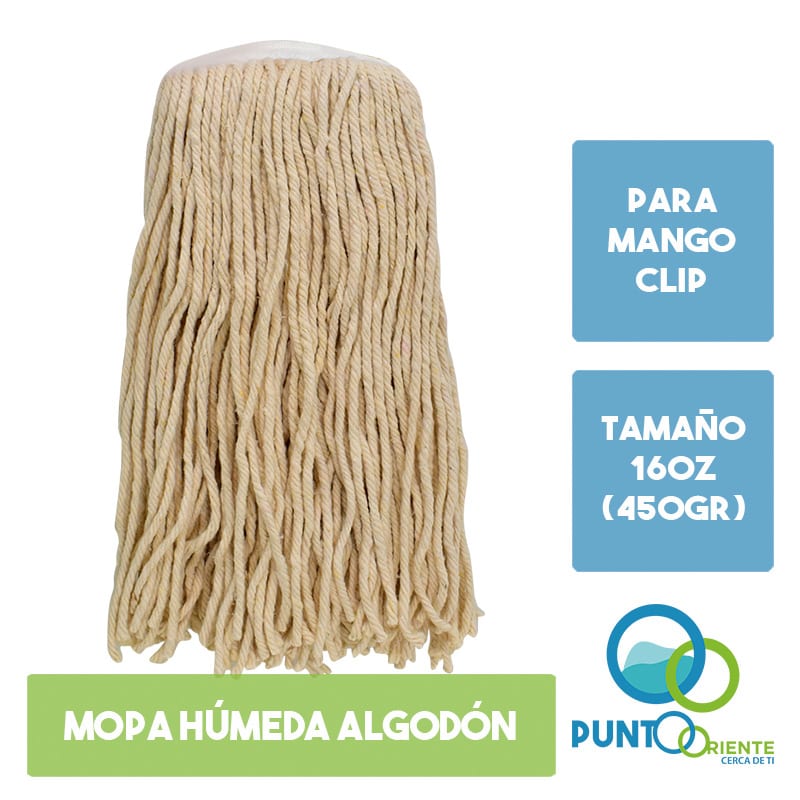 Mopa Húmeda Algodon 16oz para mango Clip.1
