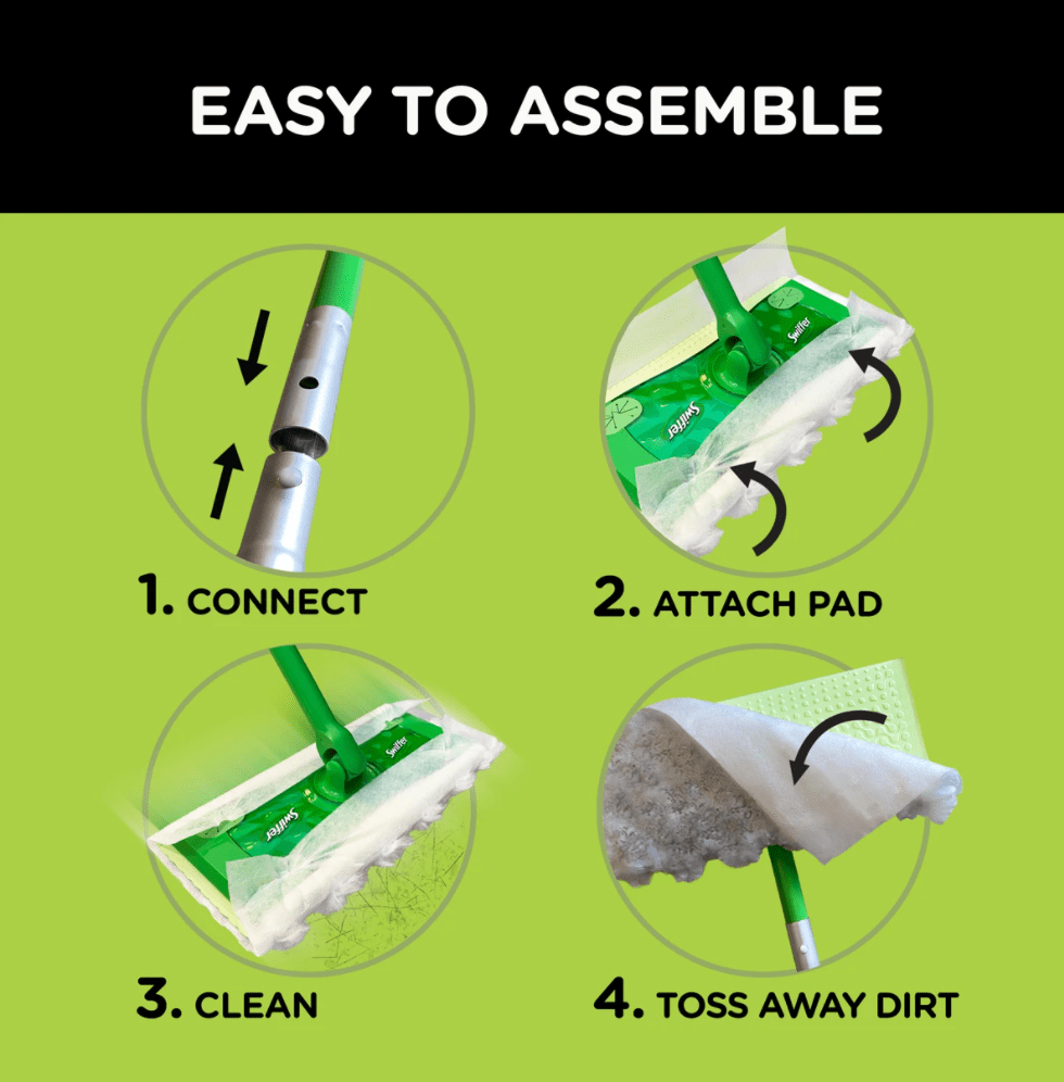 Mopa Swiffer Dry+Wet Pack Repuestos Húmedo + Seco2