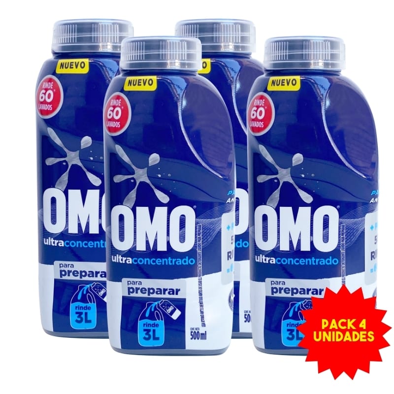 Detergente para Diluir Omo Ultra Power Pack 4 unidades1