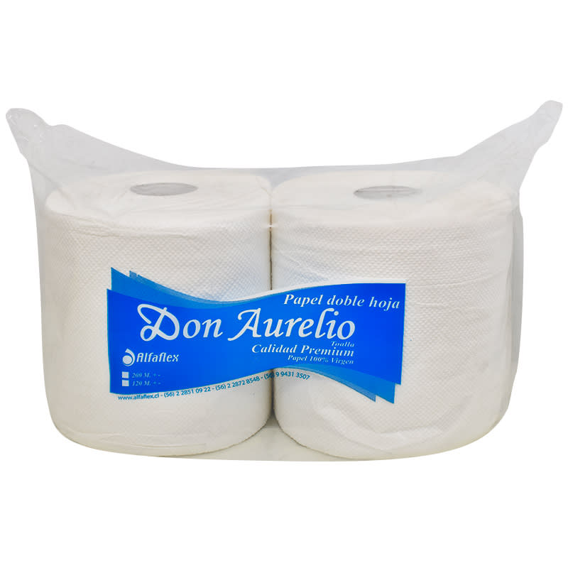 Toalla Papel Alfaflex 2 Rollos Prepicada 120 metros1