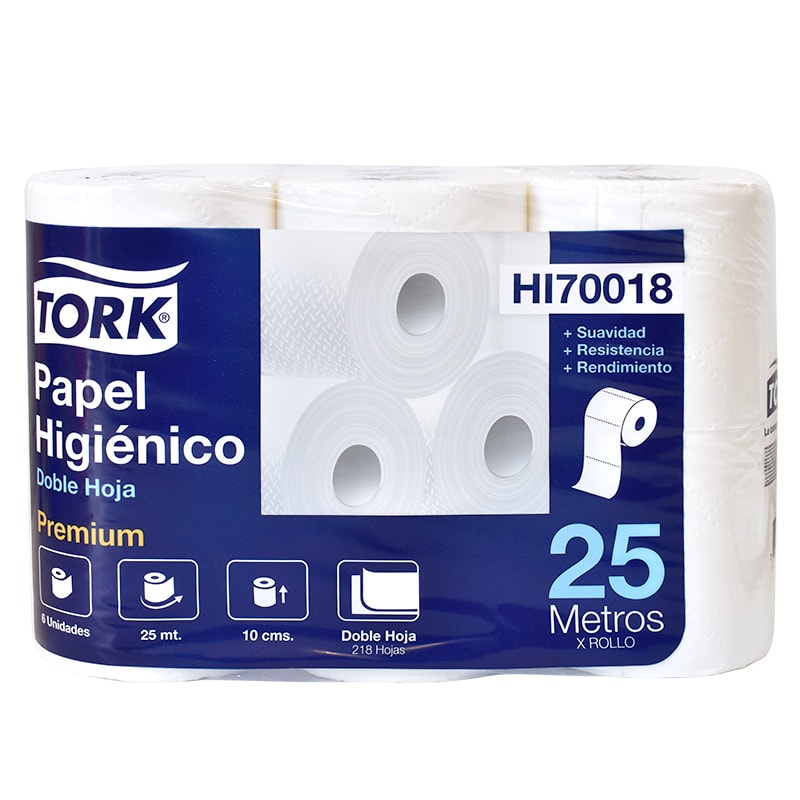 Papel Higiénico Tork Doble Hoja 6 rollos 25 metros1