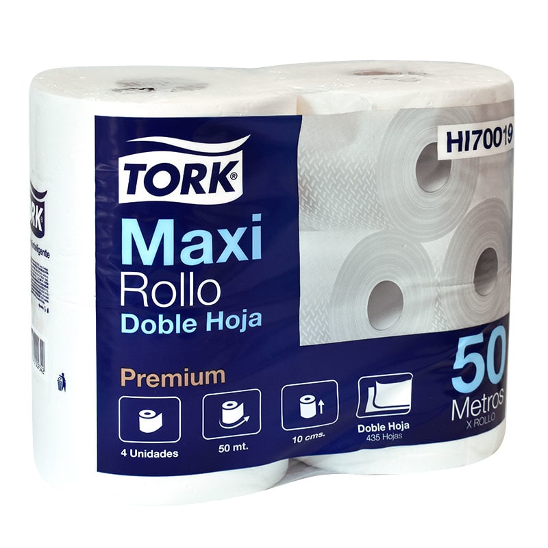 Papel Higiénico Tork Doble Hoja 4 Rollos 50m1