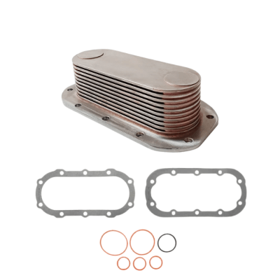 ENFRIADOR DE ACEITE DETROIT S60 11 PLACAS CON EMPAQUETADURA Y ORING 23522415-6412711