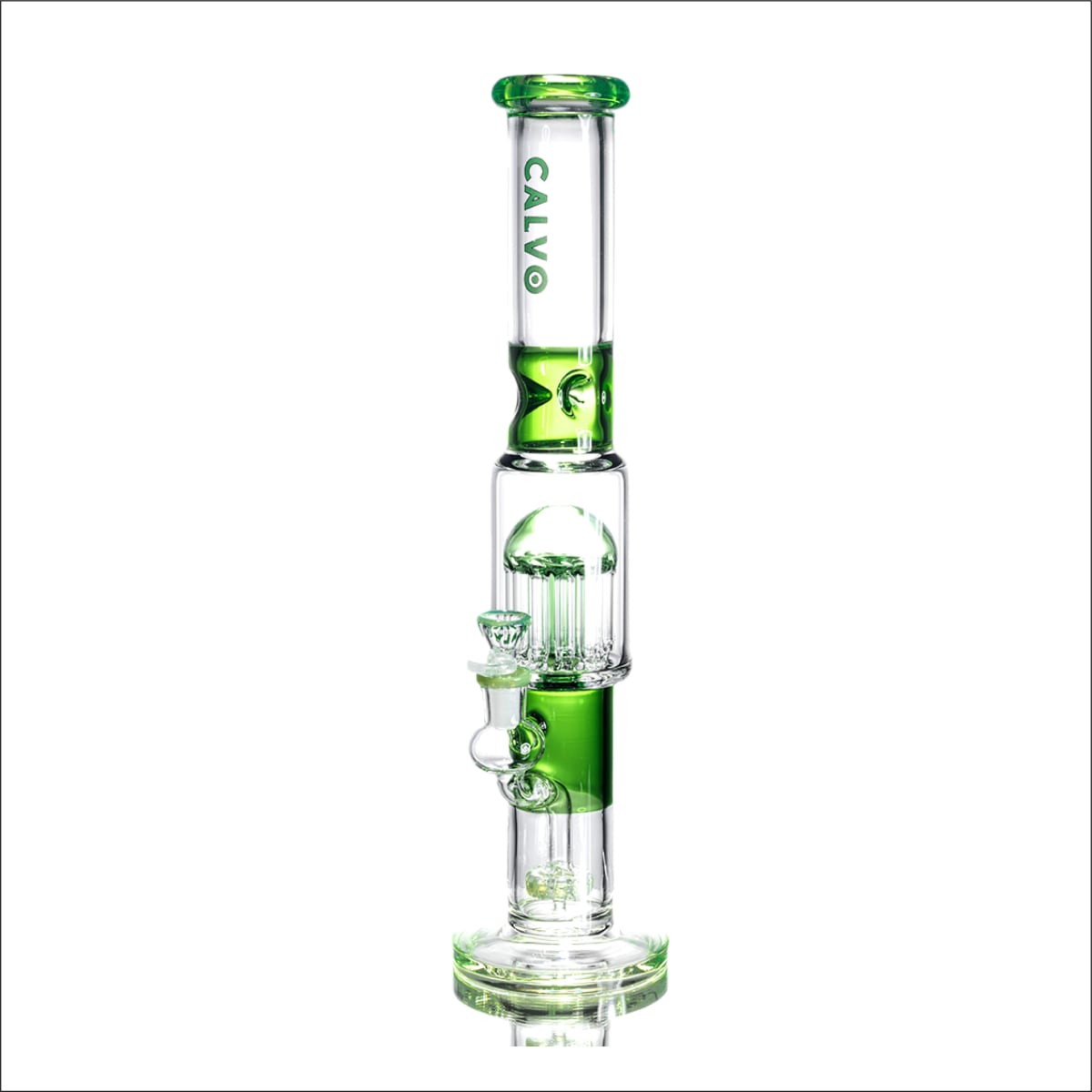 BONG STRAIGHT TUBE TREE PERC-CALVO GLASS1
