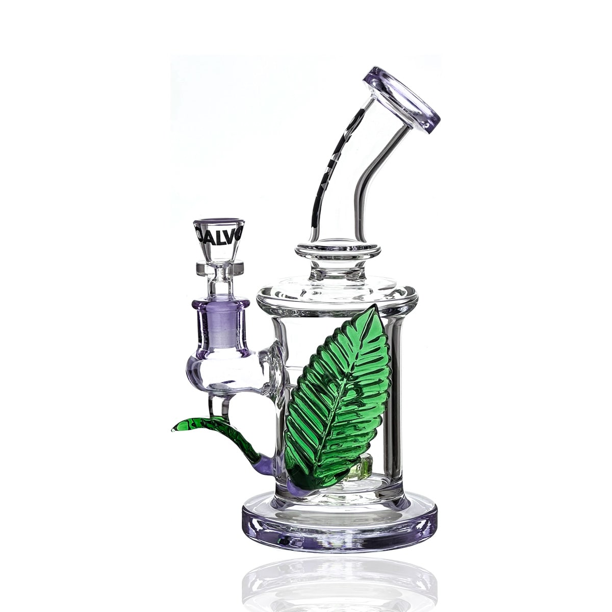 BONG BIG LEAF 22CM-CALVO GLASS1