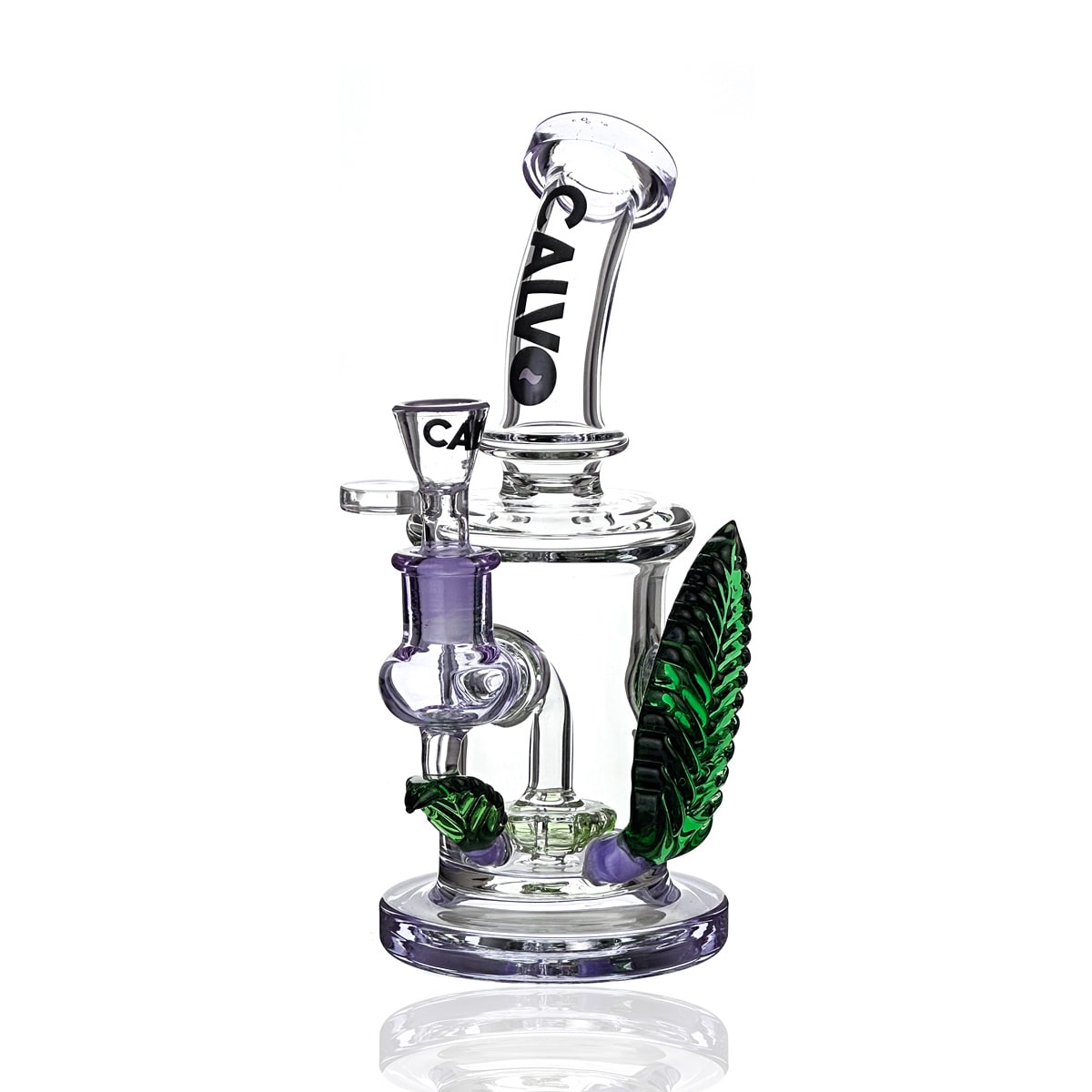 BONG BIG LEAF 22CM-CALVO GLASS3