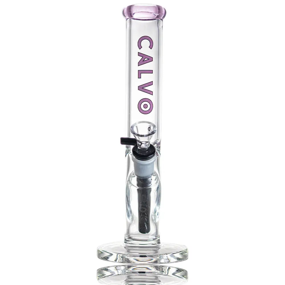 BONG STRAIGHT TUBE LITE 25CM-CALVO GLASS1