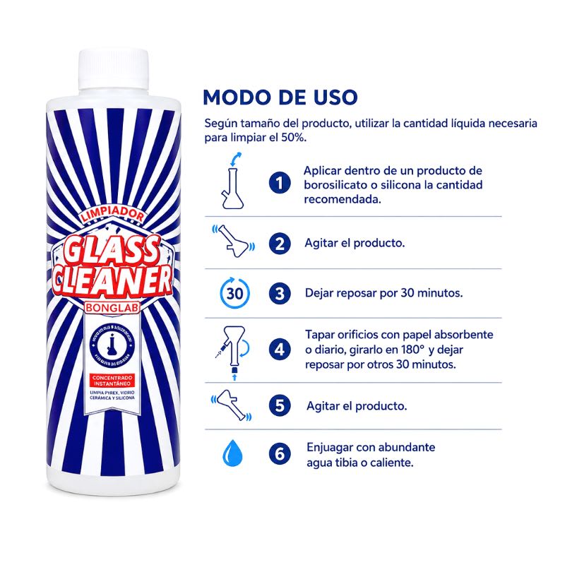 LIMPIADOR DE BONG GLASS CLEANER 500cc2