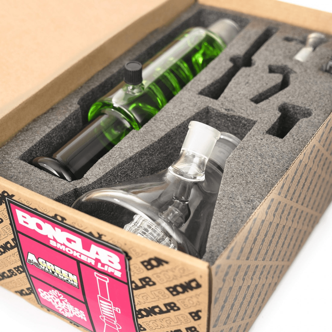 BONG GLYCERINE GREEN AVALANCHE-BONGLAB3