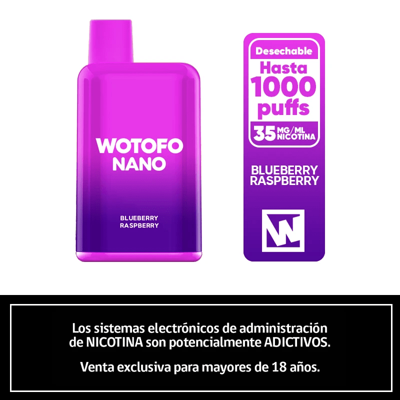 VAPORIZADOR NIC 3.5% 1000 PUFF NANO-WOTOFO3