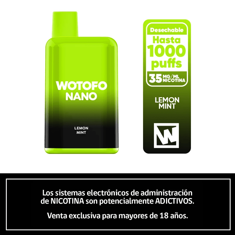VAPORIZADOR NIC 3.5% 1000 PUFF NANO-WOTOFO5