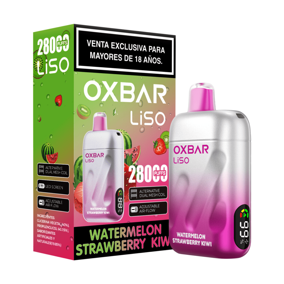VAPORIZADOR NIC 4.5% LISO 28.000 PUFF-OXBAR2