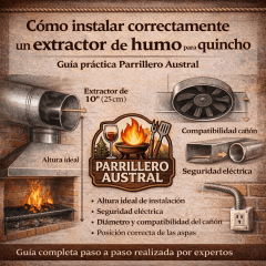 Cómo instalar correctamente un extractor de humo para quincho (Guía Parrillero Austral)
