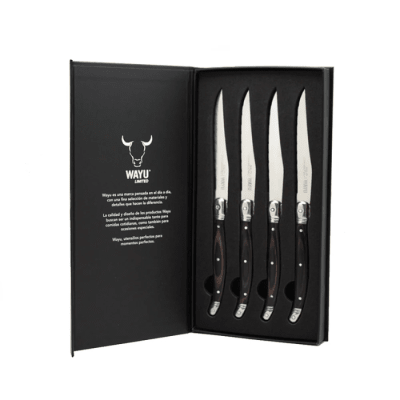 Set 4 Cuchillos Black de Mesa Wayu – Corte preciso con estilo elegante2