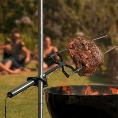 Asador KANKA Original con Motor 10 kg | Spiedo Portátil para Quinchos y Parrillas1