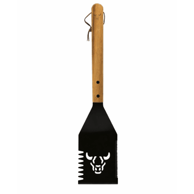 Espátula Parrillera Wayu de Acero Inoxidable con Mango de Madera – Espátula Profesional para Parrilla1