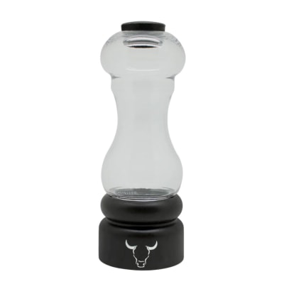 Salero y Pimentero Wayu de Acero Inoxidable y Vidrio | Condimentero Elegante para Mesa y Parrilla1