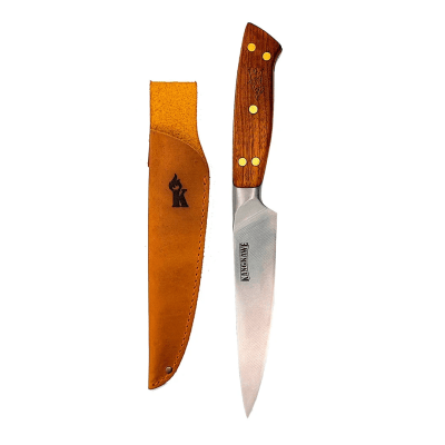 Cuchillo Parrillero Pellaifa 5” Kangkawe con Funda 100% Cuero1