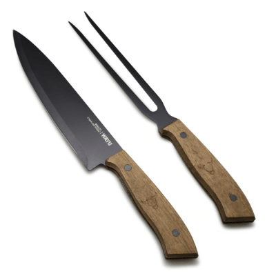 Set Cuchillo + Pincho Wayu – Corte y precisión para el asado perfecto1