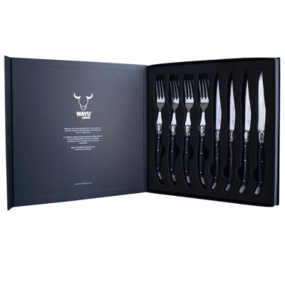 Set Cuchillo + Tenedor Wayu Limited 8 Piezas – Estilo y calidad en tu mesa2