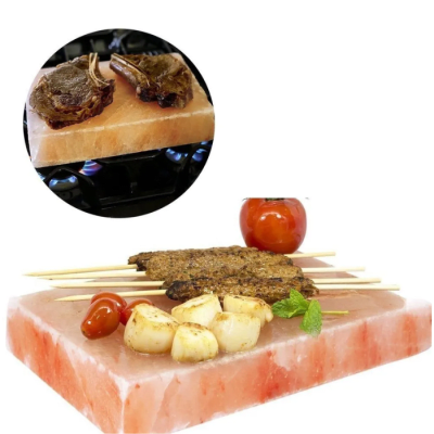 Tabla de Sal del Himalaya 26x26 cm – Cocción y Presentación Gourmet1