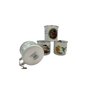 Jarrón Esmaltado 660cc Motivos Ilustraciones Fauna Nacional1