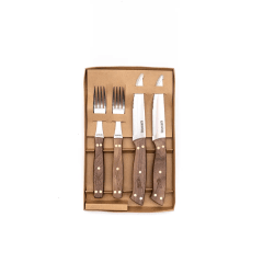 Set Cuchillo 5” + 2 Tenedores Asado Kangkawe – Precisión y tradición en cada corte