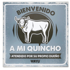 CUADRO DECORATIVO 25x25cm WAYU