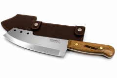 Cuchillo Parrillero Artesanal Argentino 28 cm con Funda de Cuero – Acero Inoxidable AISI 420