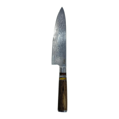 Cuchillo Chef Acero Damasco Wayu Limited | Mango Pakka Café 20 cm