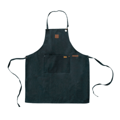 Delantal BBQ de Mezclilla Wayu | Pechera Parrillera Ajustable con Bolsillos